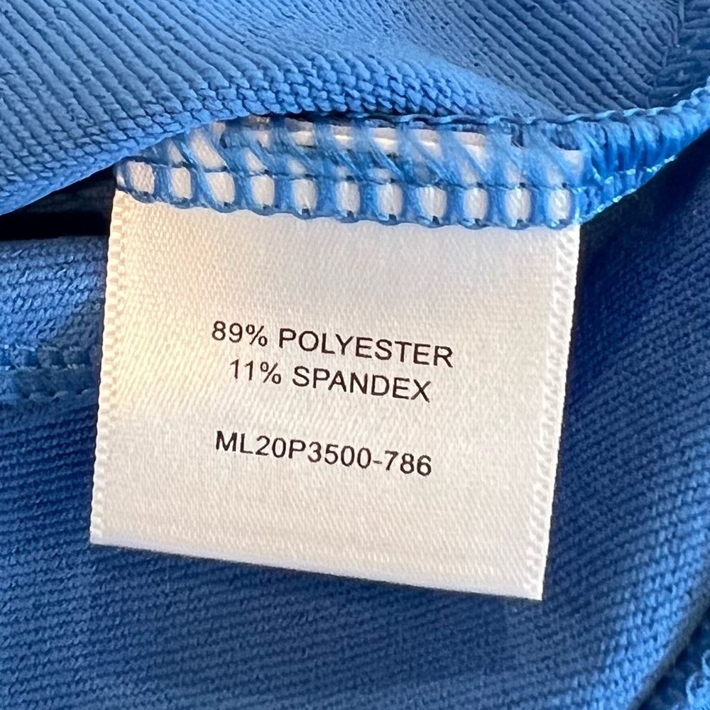NWT Masters Golf Blue Full Zip Athletic Tech Jacket by Magnolia Lane Sz Medium - Picture 12 of 15